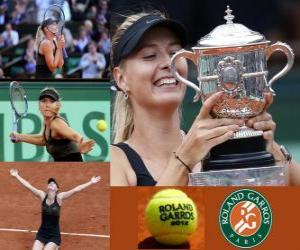 Puzzle Maria Sharapova Roland Garros 2011 Πρωταθλήτρια